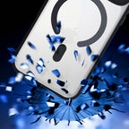 3mk Satin Armor MagCase, skirtas iPhone 17 Pro – permatomas juodas