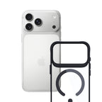 3mk Satin Armor MagCase, skirtas iPhone 17 Pro – permatomas juodas