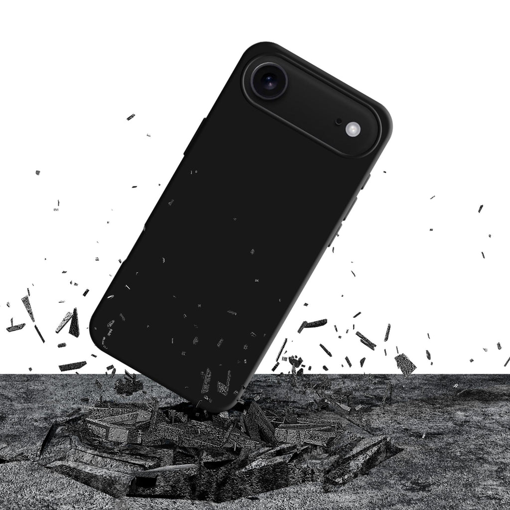 3mk silikoninis dėklas, skirtas iPhone 17 Air – juodas