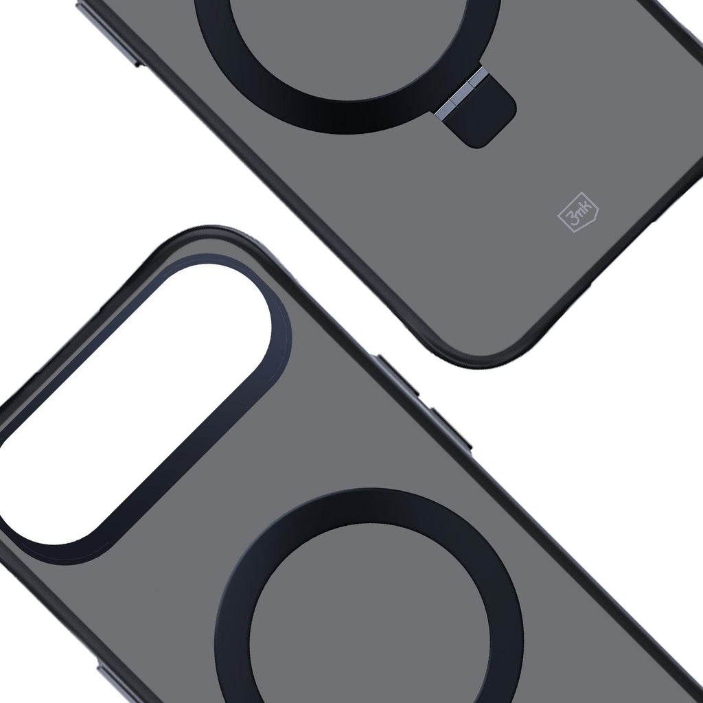 3mk Smoke Case Mag&Stand MagSafe dėklas iPhone Air – juodas