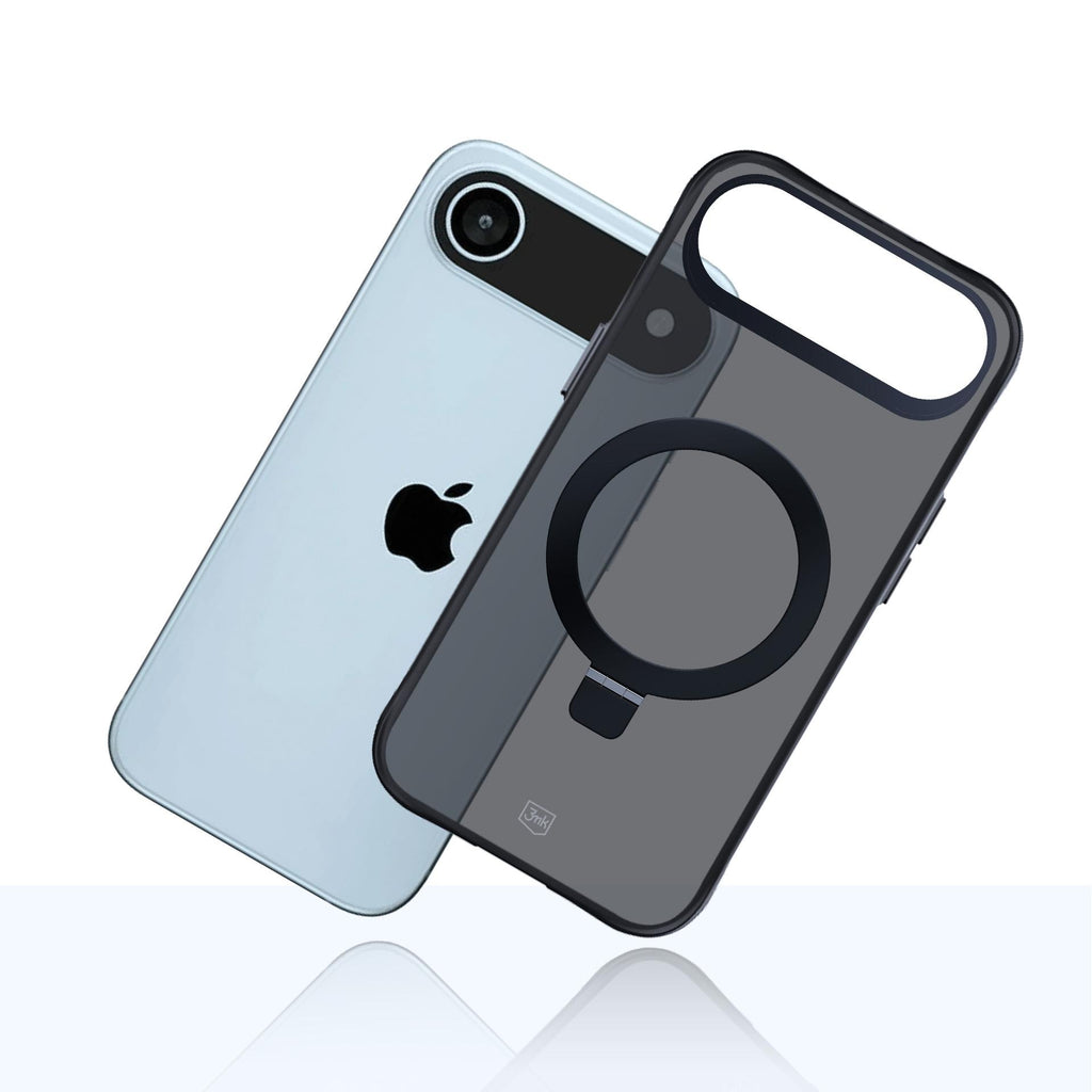 3mk Smoke Case Mag&Stand MagSafe dėklas iPhone Air – juodas