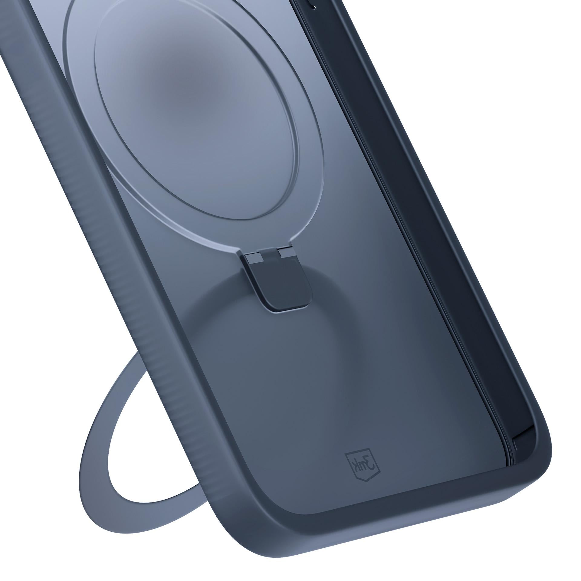 3mk Smoke Case Mag&Stand MagSafe dėklas iPhone Air – juodas
