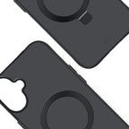 3mk Smoke MagSafe dėklas-stovelis iPhone 17 – juodas