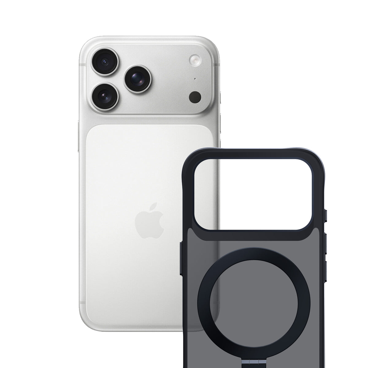3mk Smoke Case Mag&Stand, skirtas iPhone 17 Pro – juodas -- Cell phone cases and covers