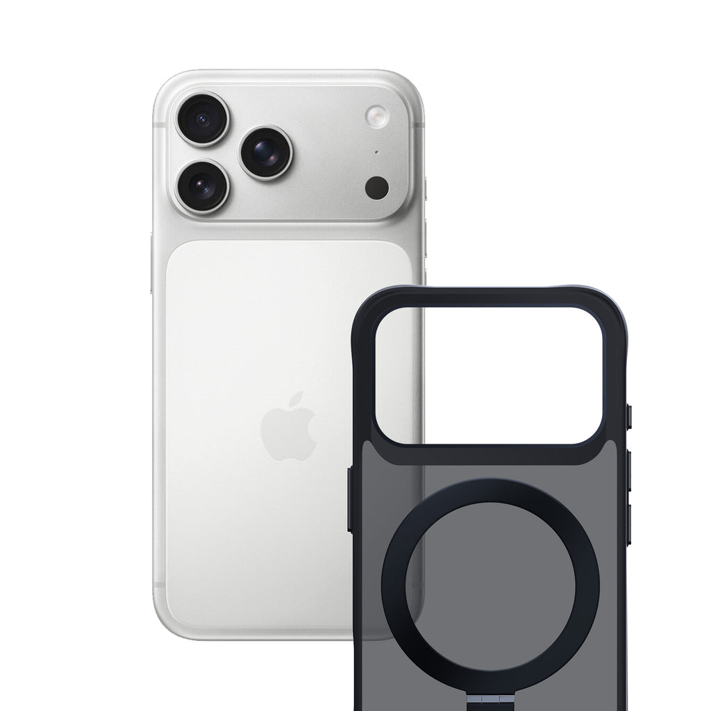 3mk Smoke Case Mag&Stand, skirtas iPhone 17 Pro – juodas -- Cell phone cases and covers
