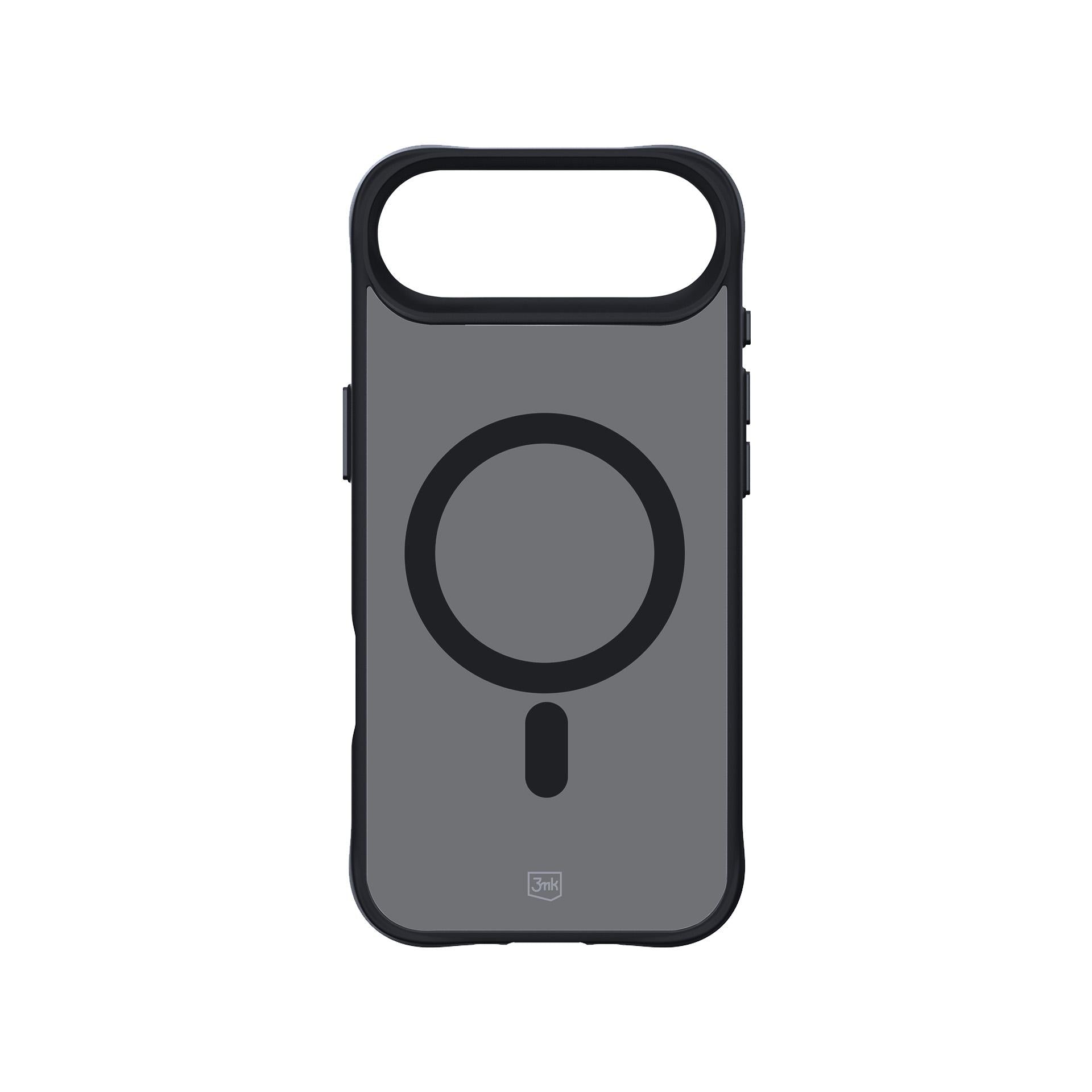 3mk Smoke MagCase, skirtas iPhone 17 Air – juodas, pusiau permatomas