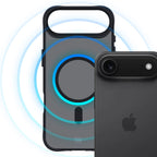 3mk Smoke MagCase, skirtas iPhone 17 Air – juodas, pusiau permatomas