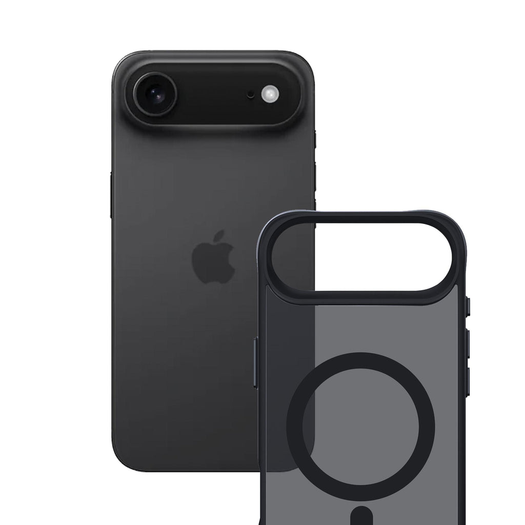 3mk Smoke MagCase, skirtas iPhone 17 Air – juodas, pusiau permatomas