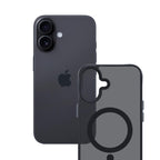 3mk smoke magcase skirtas iPhone 17 - Black Semi-Transparent