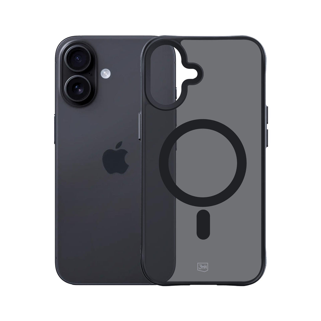 3mk smoke magcase skirtas iPhone 17 - Black Semi-Transparent