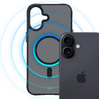 3mk smoke magcase skirtas iPhone 17 - Black Semi-Transparent