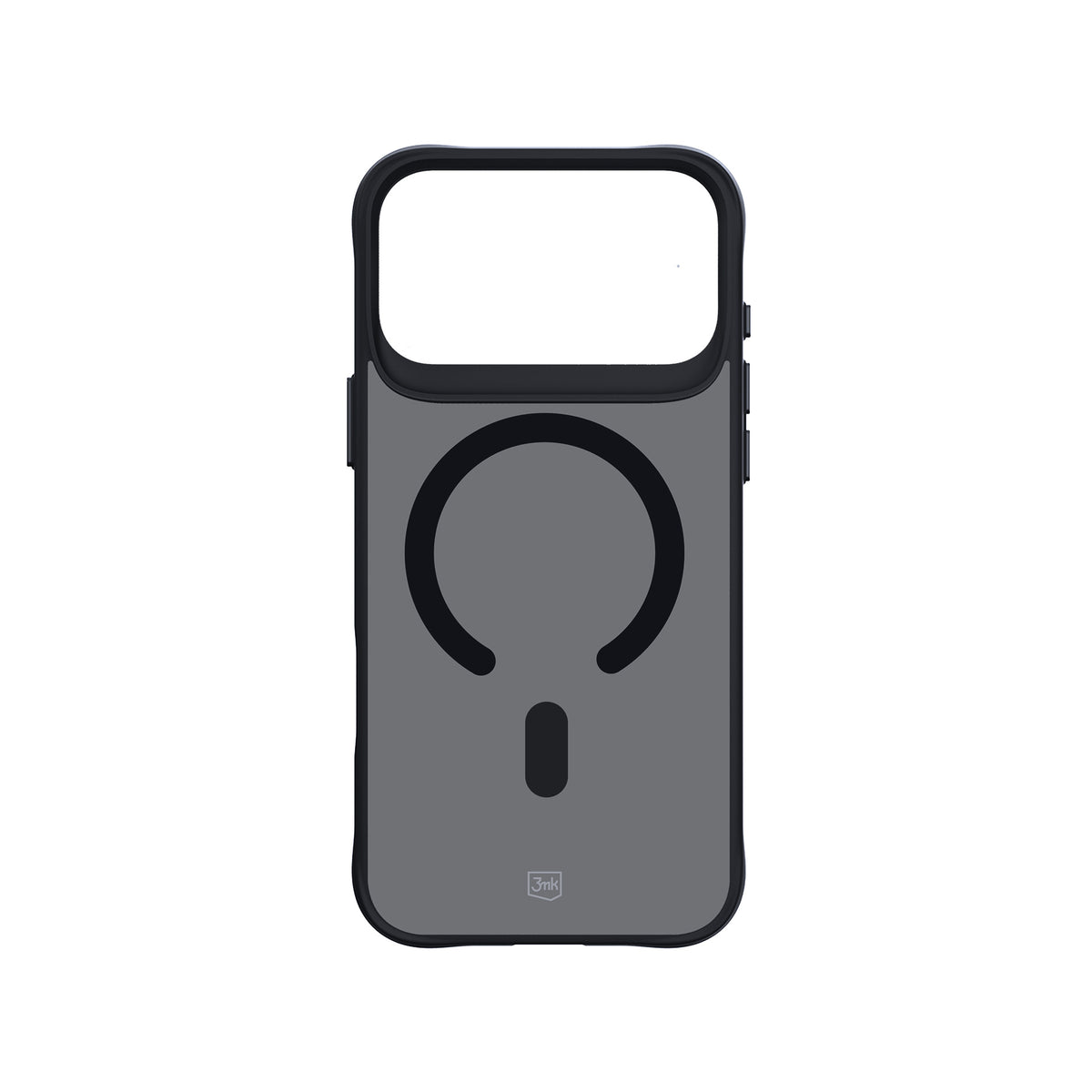 3mk Smoke MagCase, skirtas iPhone 17 Pro Max – juodas pusiau permatomas