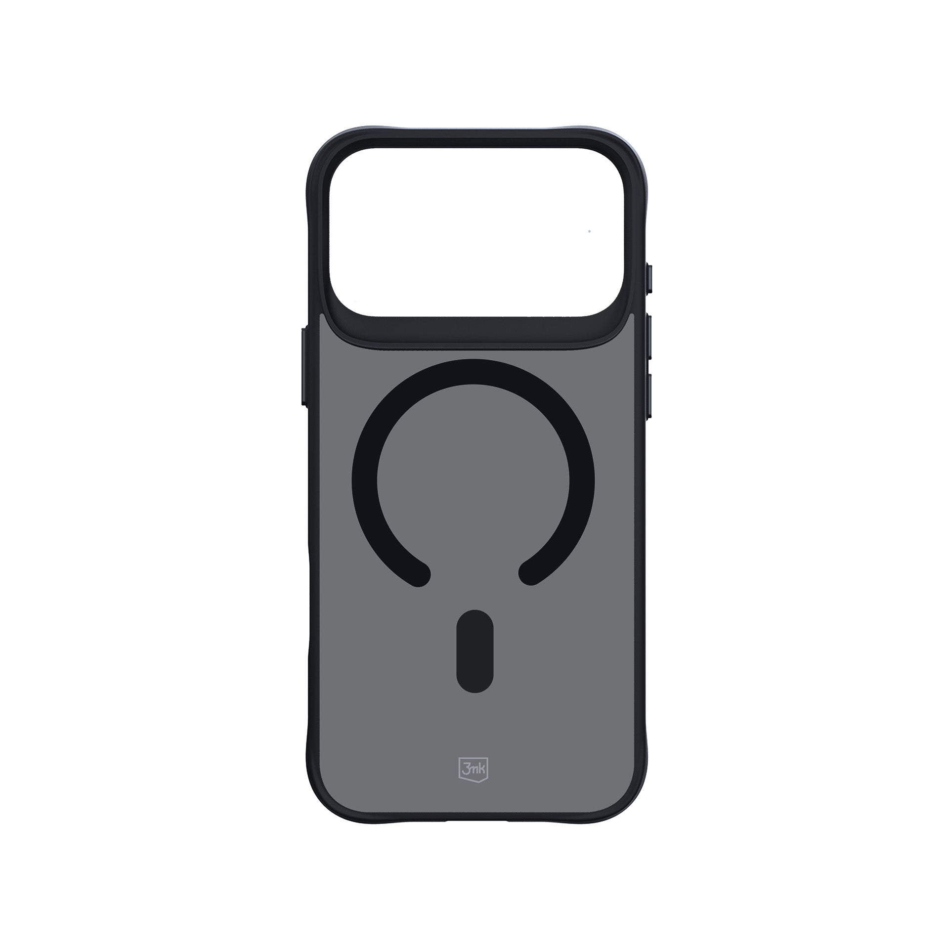 3mk Smoke MagCase, skirtas iPhone 17 Pro Max – juodas pusiau permatomas