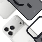 3mk Smoke MagCase, skirtas iPhone 17 Pro Max – juodas pusiau permatomas