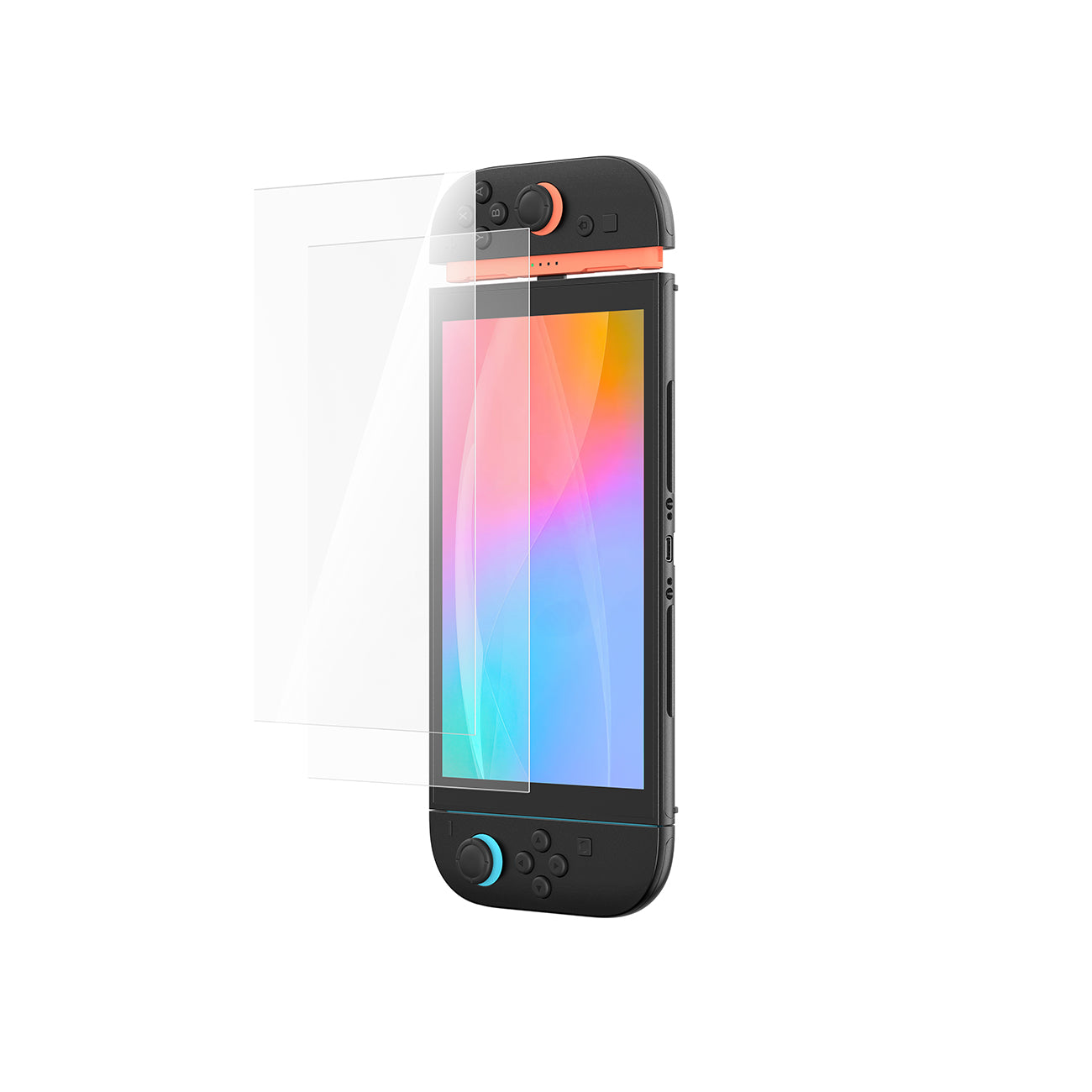 AmazingThing Radix Full Glass Tempered Glass, skirtas Nintendo Switch 2 (2 vnt.) -- Cell phone tempered glass