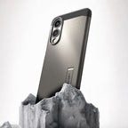 Spigen Tough Armor MagSafe dėklas Samsung S25 Edge – pilkas/juodas