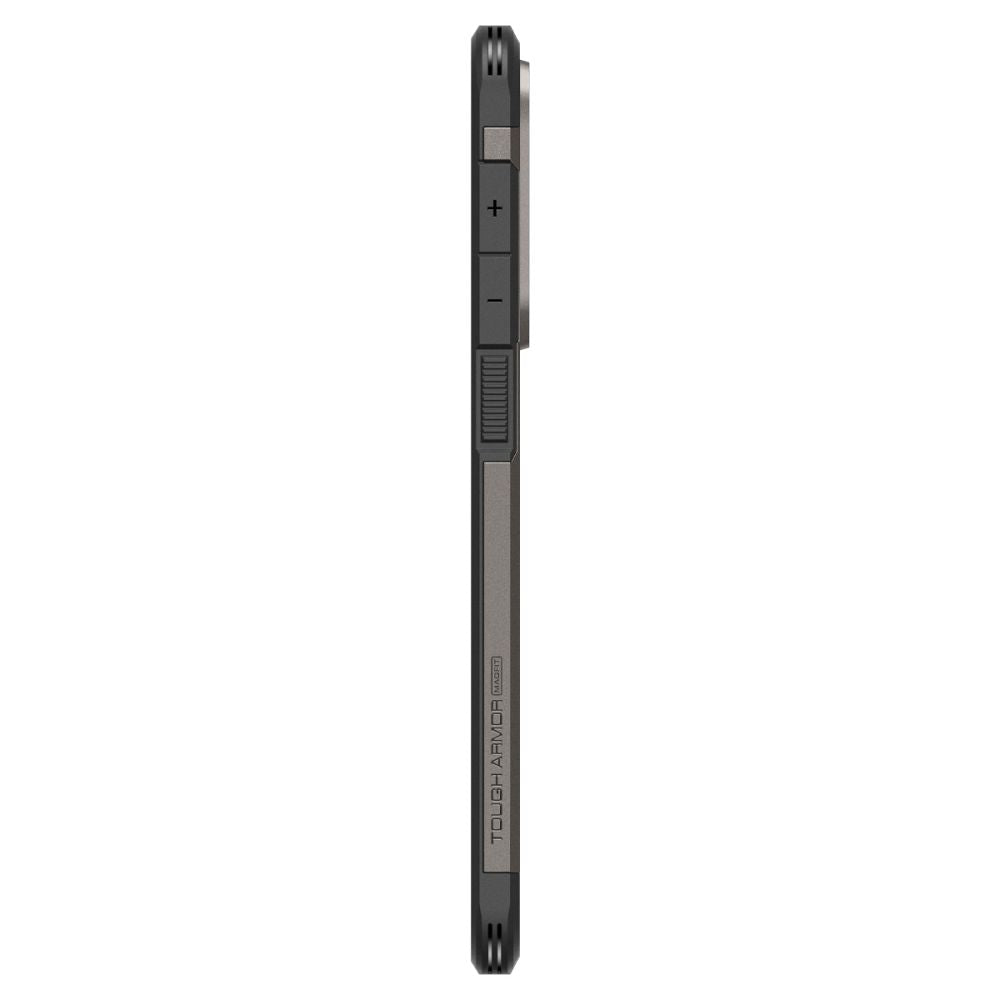 Spigen Tough Armor MagSafe dėklas Samsung S25 Edge – pilkas/juodas