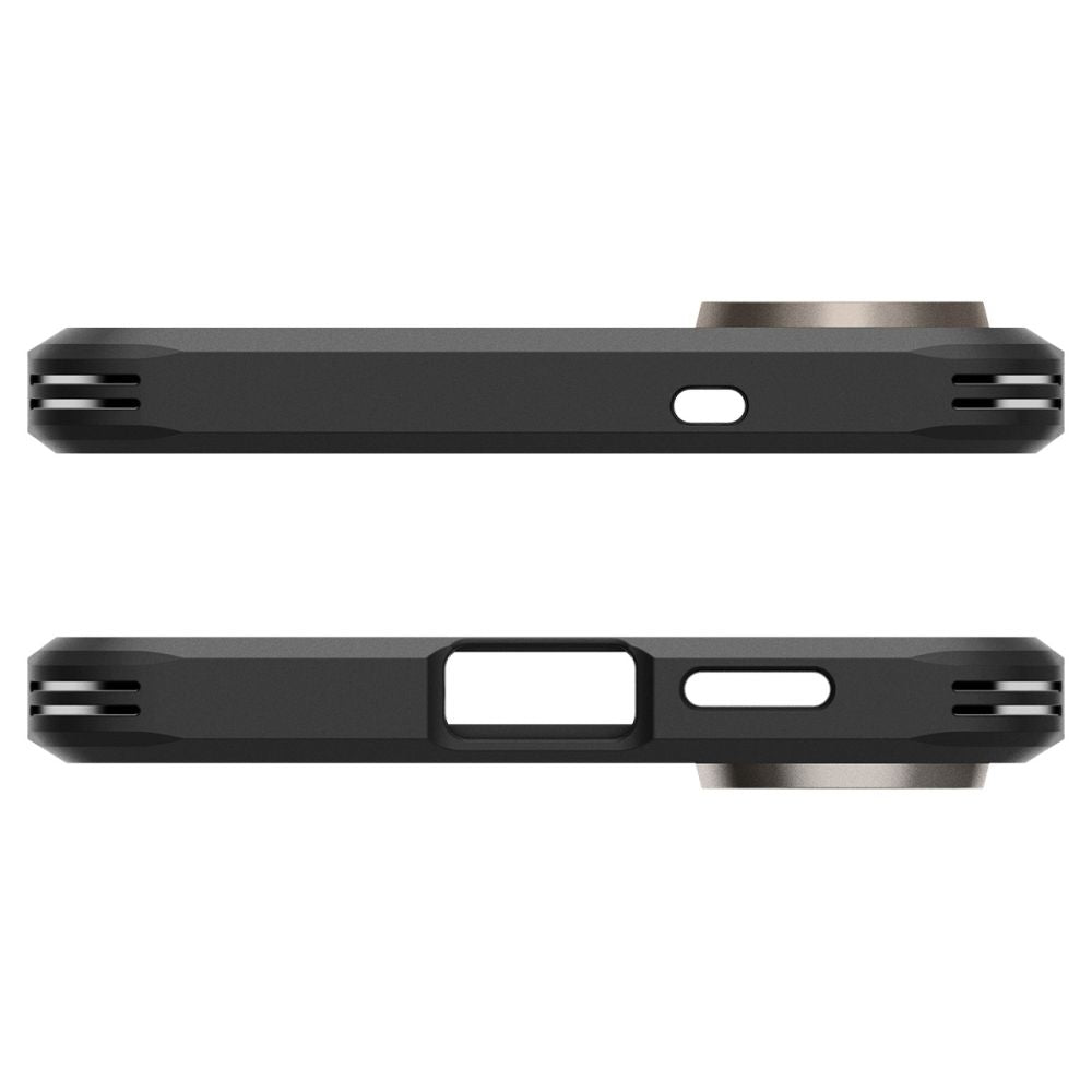 Spigen Tough Armor MagSafe dėklas Samsung S25 Edge – pilkas/juodas