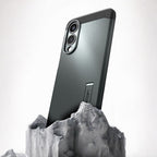Spigen Tough Armor MagSafe dėklas Galaxy S25 Edge – žalias/juodas