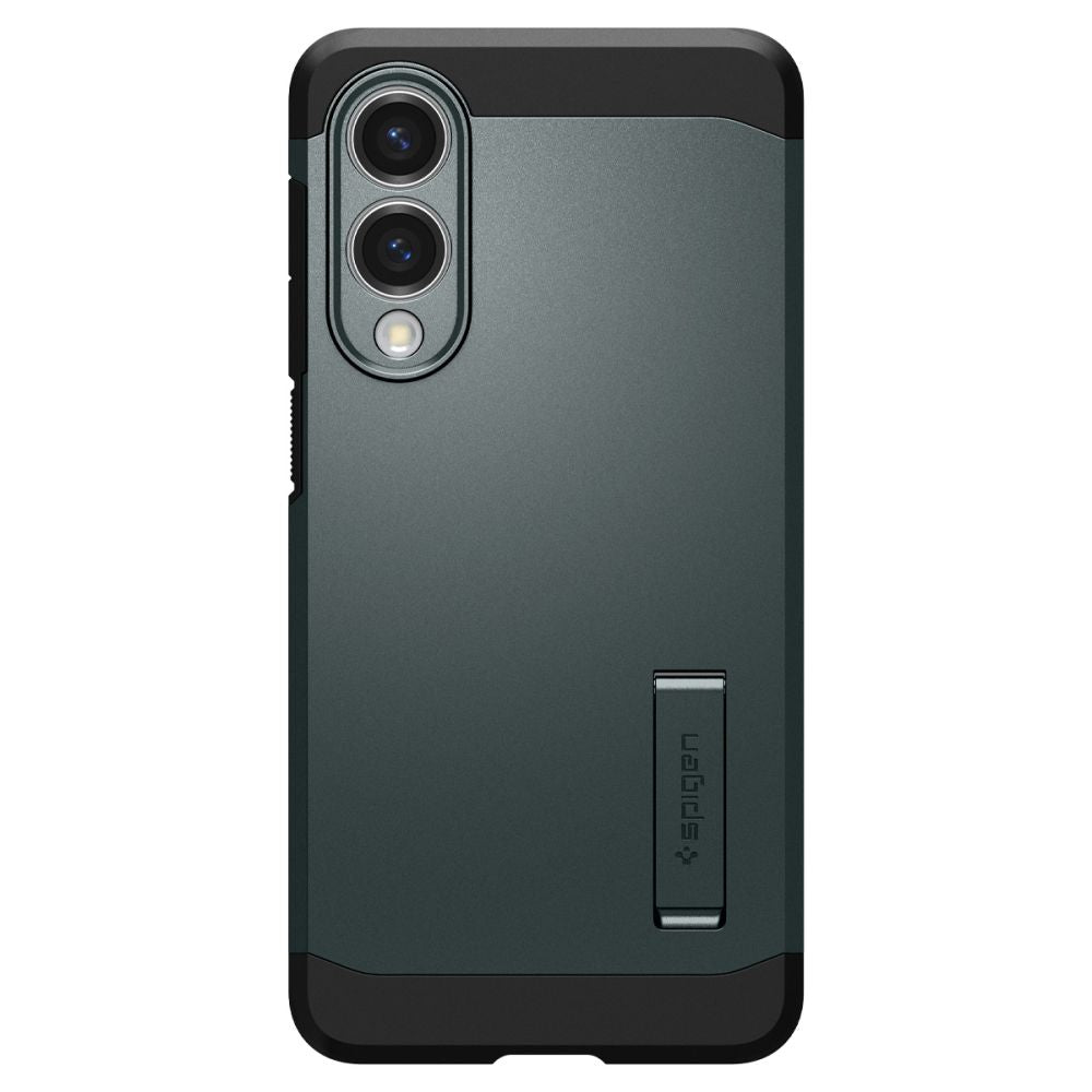 Spigen Tough Armor MagSafe dėklas Galaxy S25 Edge – žalias/juodas