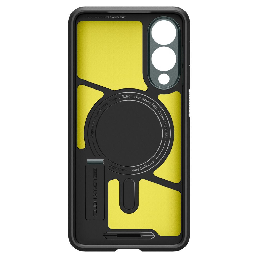 Spigen Tough Armor MagSafe dėklas Galaxy S25 Edge – žalias/juodas