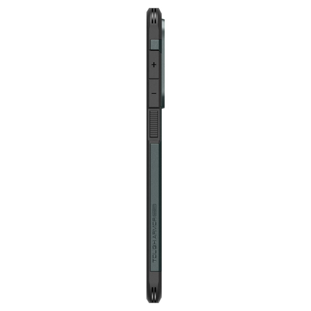 Spigen Tough Armor MagSafe dėklas Galaxy S25 Edge – žalias/juodas