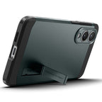 Spigen Tough Armor MagSafe dėklas Galaxy S25 Edge – žalias/juodas