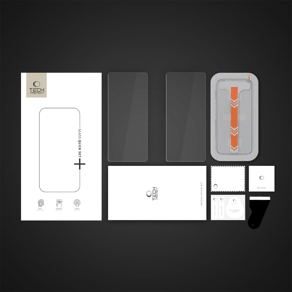 Tech-Protect Quick Set+ grūdintas stiklas Galaxy S25 -- Samsung Galaxy S25