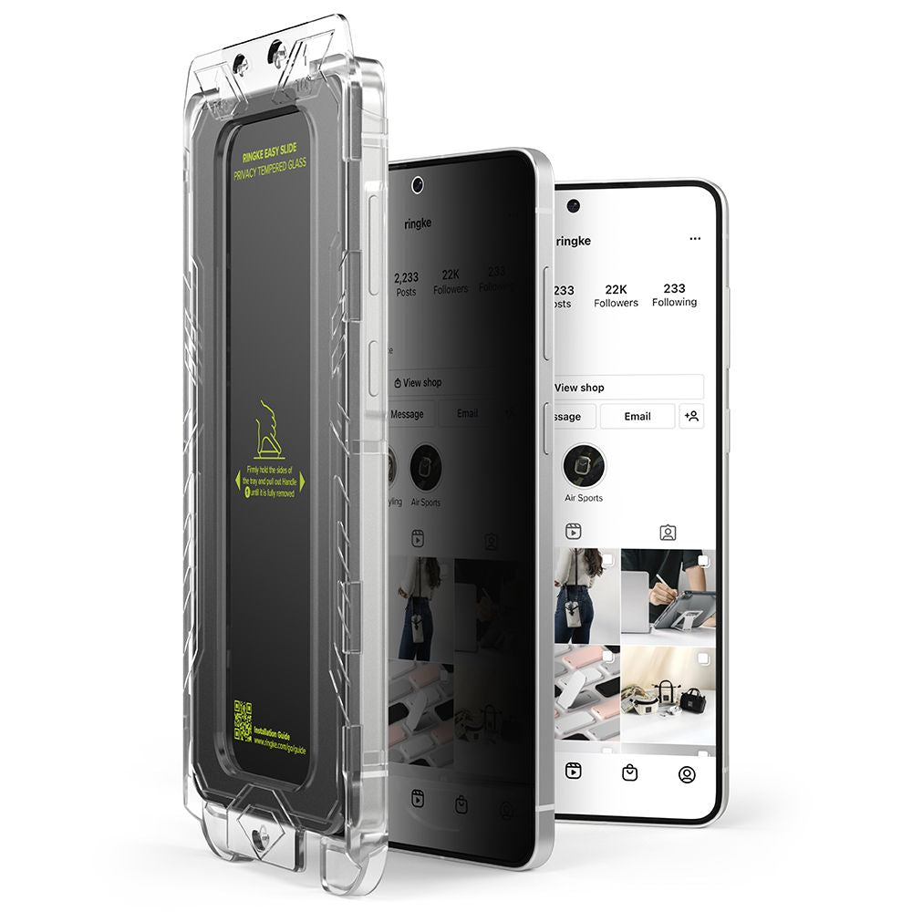 Ringke Easy Slide privatumo stiklas Galaxy S25 Edge (2 vnt.) -- Samsung Galaxy S25 Edge