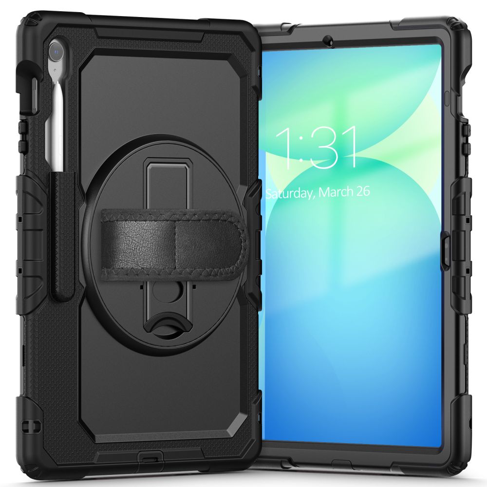Tech-Protect Solid dėklas Galaxy Tab S10 FE+ – juodas -- Samsung Galaxy Tab S10 FE+