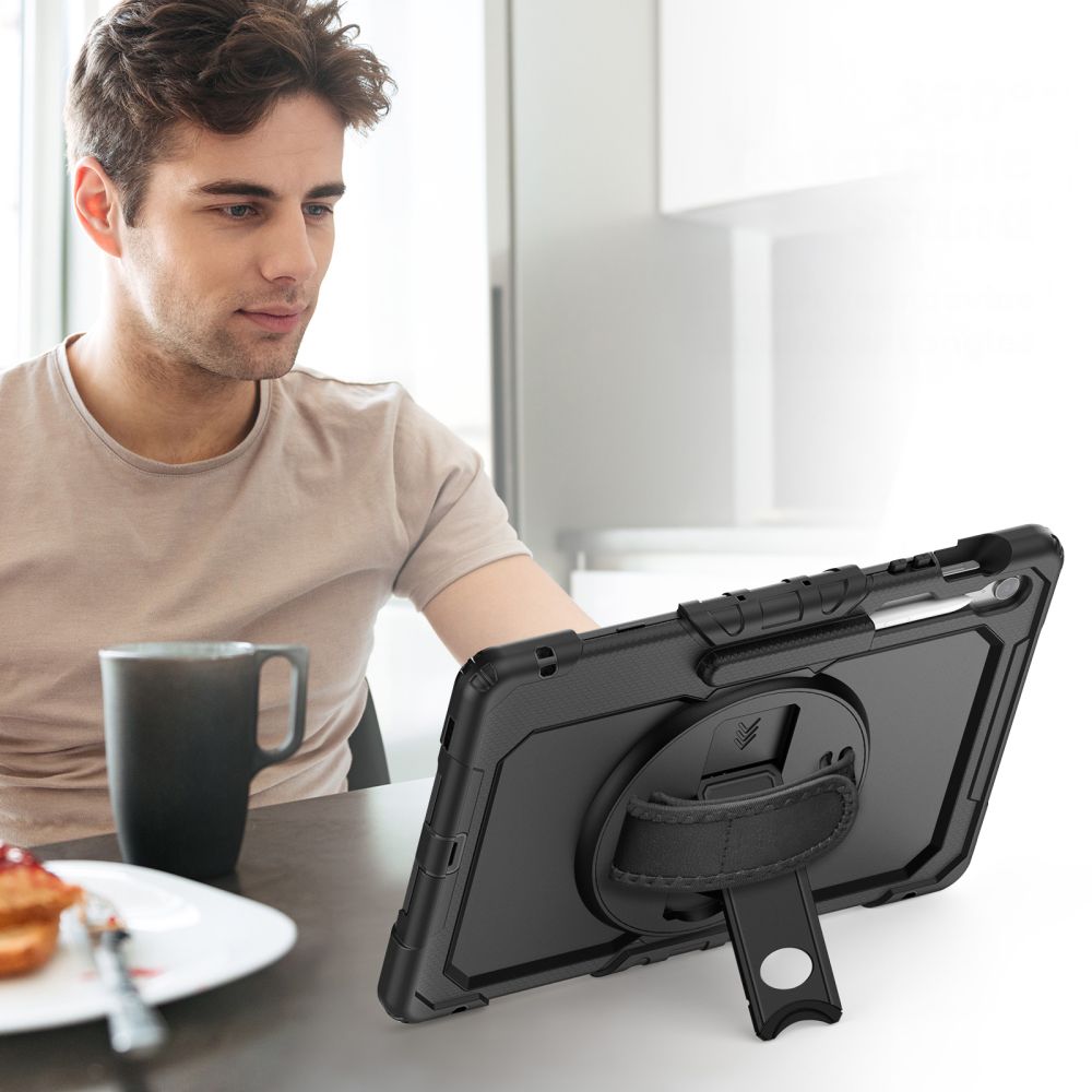 Tech-Protect Solid dėklas Galaxy Tab S10 FE+ – juodas -- Samsung Galaxy Tab S10 FE+