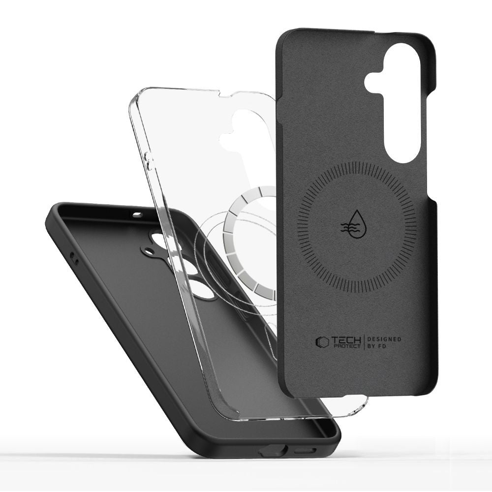 Tech-Protect MagSafe dėklas Samsung Galaxy S25 Edge – juodas -- Samsung Galaxy S25 Edge