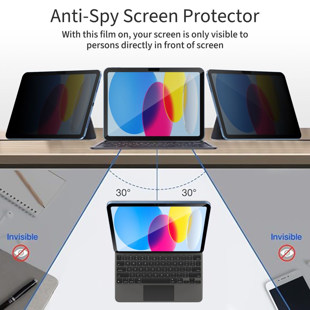 Tech-Protect Spy+ privatumo stiklas iPad 10.9/11 (2022/2025) -- iPad 10.9