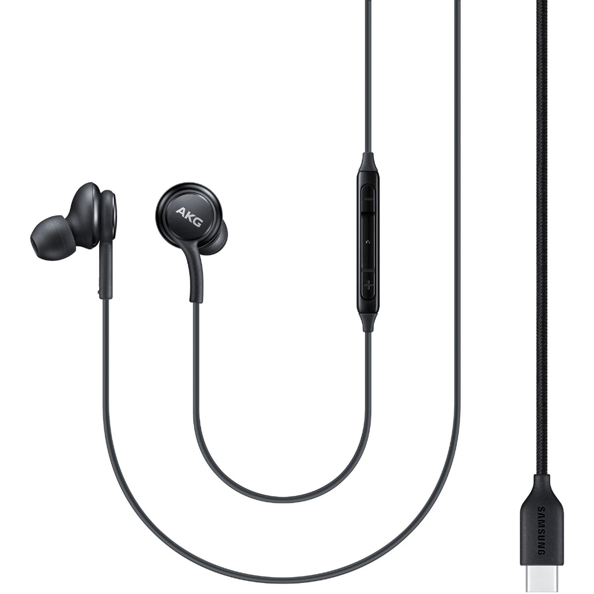 „Samsung EO-IC100BBE“ USB-C stereofoninės „Hi-Fi“ laidinės ausinės (OOB masė – pakaitinė pakuotė) – juoda