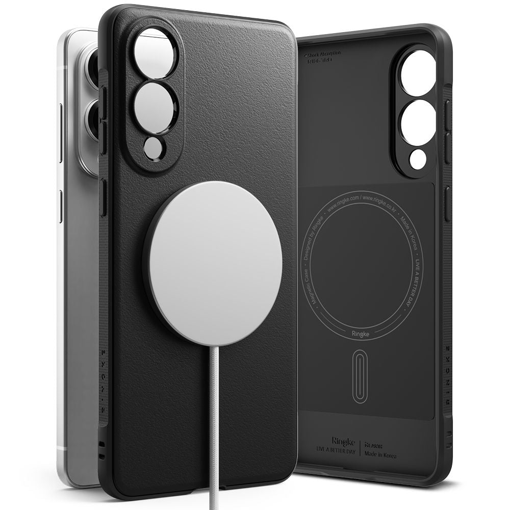 Ringke Onyx MagSafe dėklas Samsung Galaxy S25 Edge – juodas -- Samsung Galaxy S25 Edge
