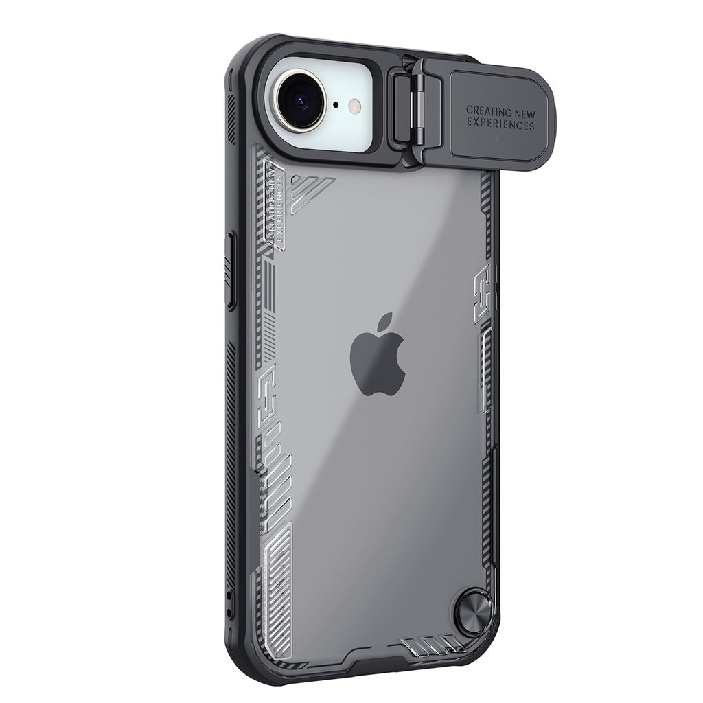 Nillkin Iceblade dėklas iPhone 16e su stovu – juodas