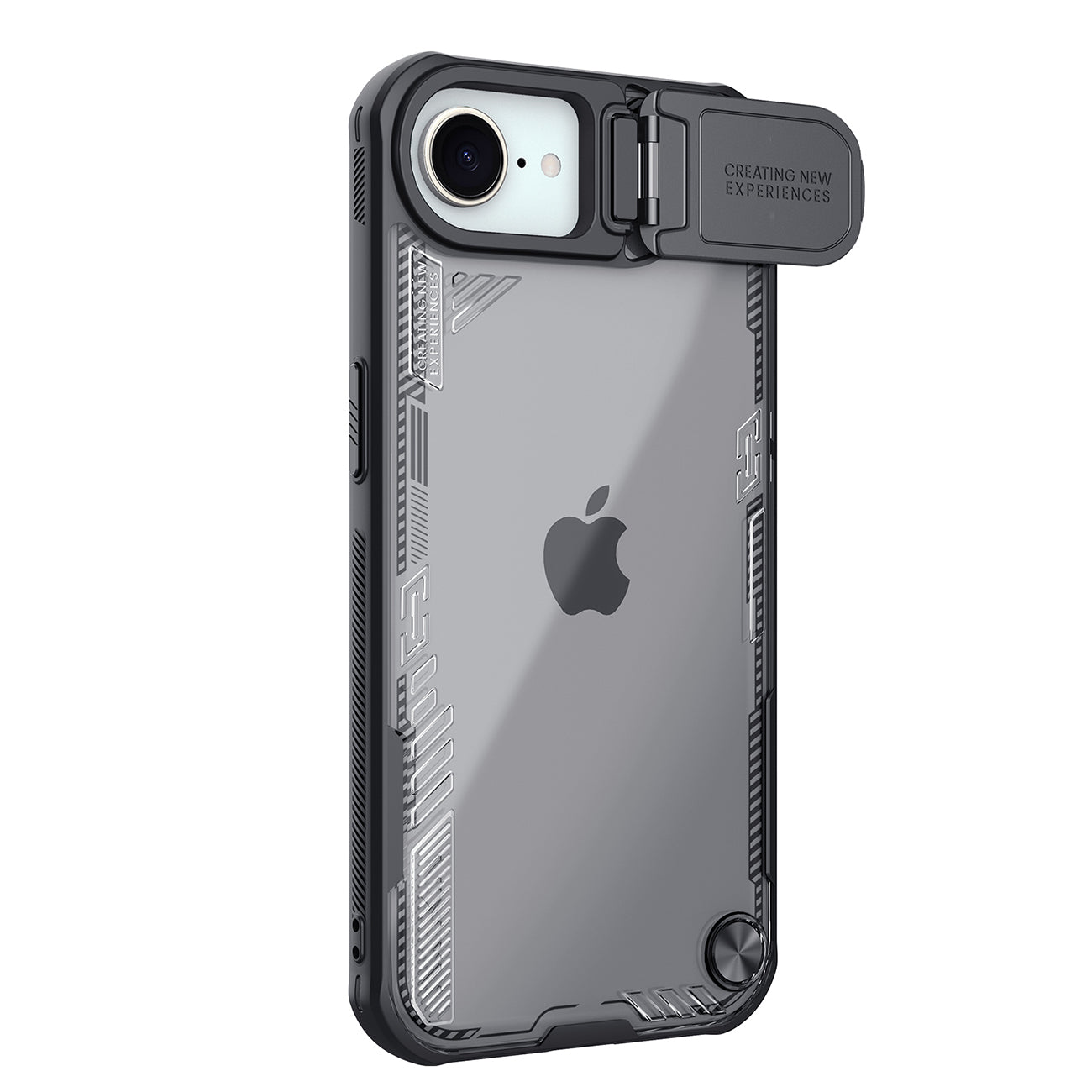 Nillkin Iceblade dėklas iPhone 16e su stovu – juodas