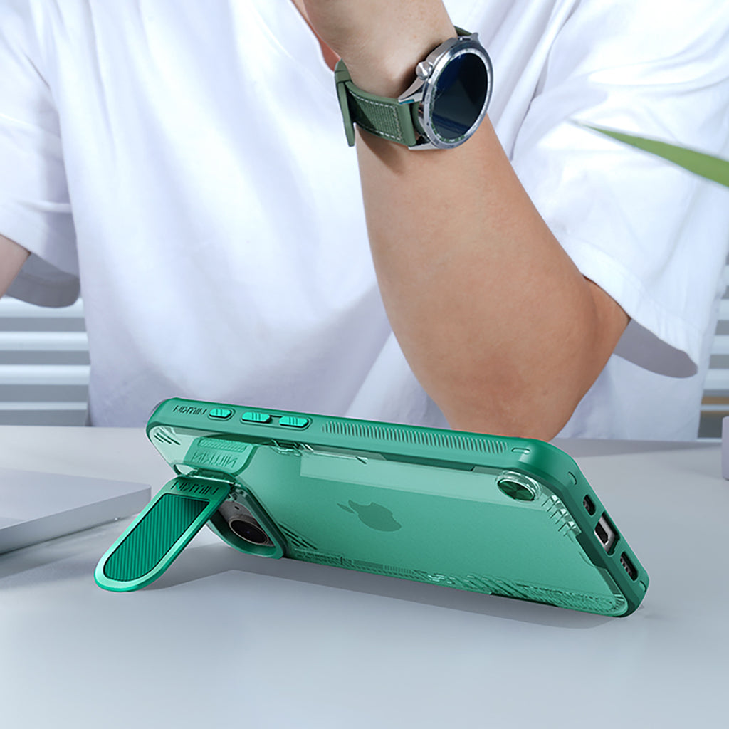 Nillkin Iceblade Prop dėklas iPhone 16e – žalias