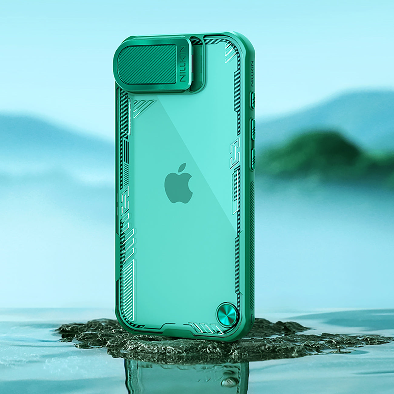 Nillkin Iceblade Prop dėklas iPhone 16e – žalias