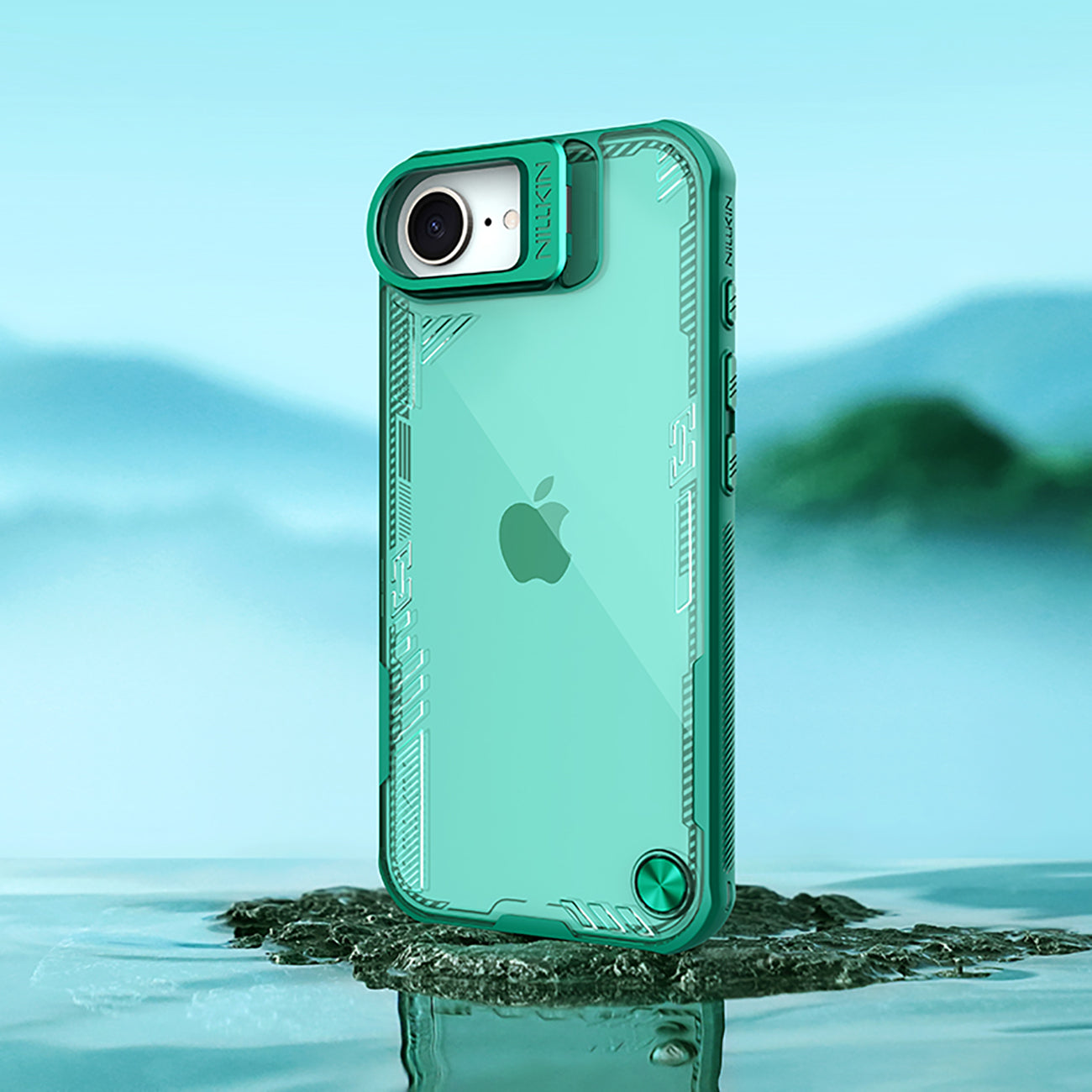 Nillkin Iceblade Prop dėklas iPhone 16e – žalias