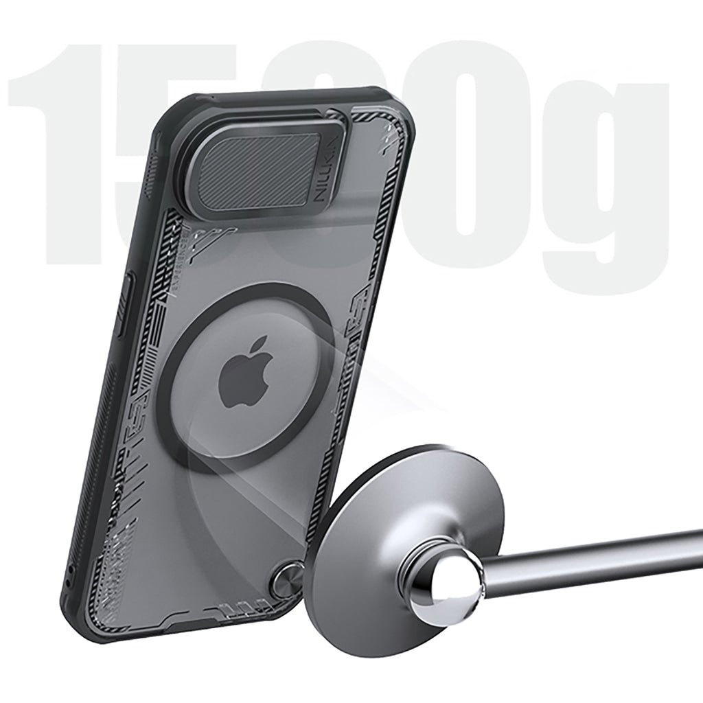 Nillkin Iceblade MagSafe dėklas iPhone 16e – juodas