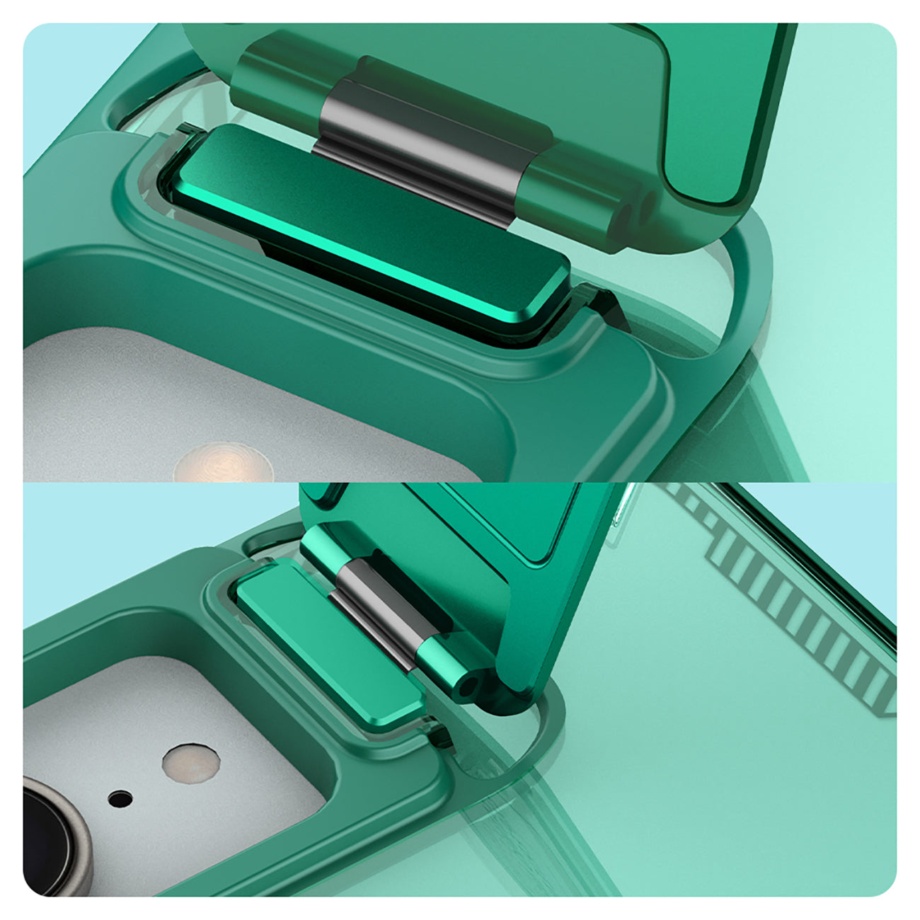 Nillkin Iceblade Prop MagSafe dėklas iPhone 16e – žalias