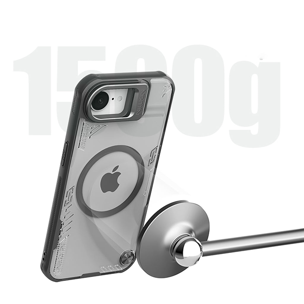 Nillkin Iceblade MagSafe dėklas iPhone 16e – juodas