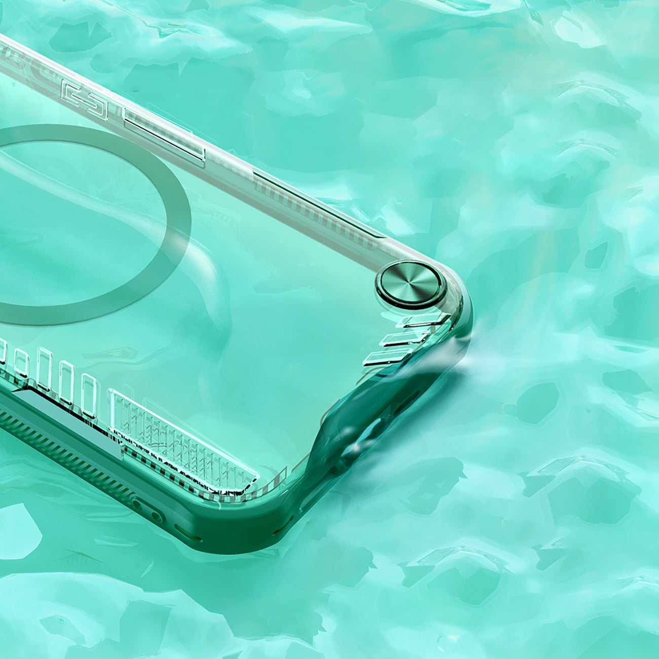 Nillkin Iceblade MagSafe dėklas iPhone 16e – žalias