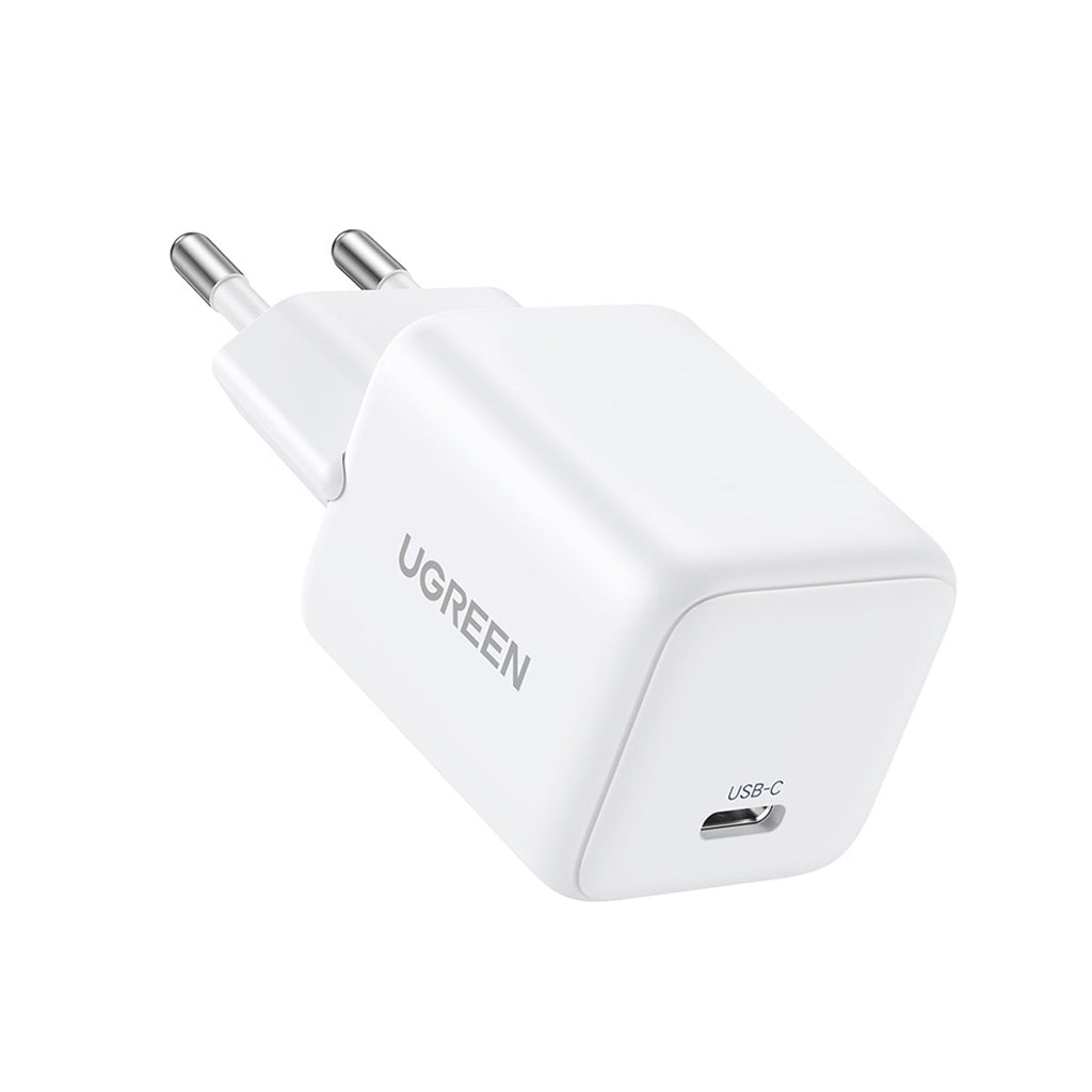 Ugreen Nexode N Series X512 20W GaN 1x USB-C sieninis įkroviklis - baltas -- Cell phone chargers