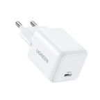 Ugreen Nexode N Series X512 20W GaN 1x USB-C sieninis įkroviklis - baltas -- Cell phone chargers