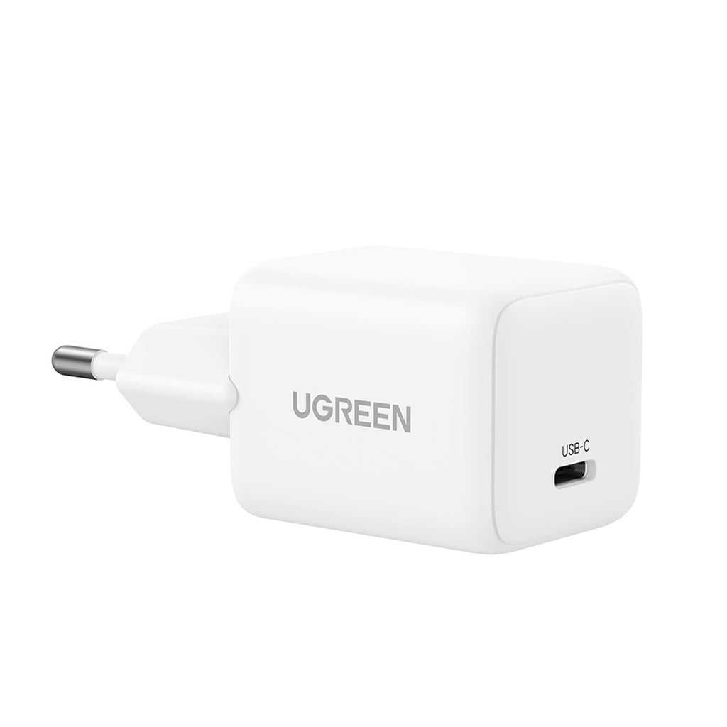 Ugreen Nexode N Series X512 20W GaN 1x USB-C sieninis įkroviklis - baltas -- Cell phone chargers
