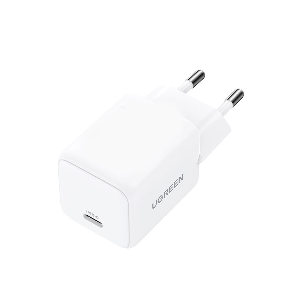 Ugreen Nexode N Series X512 20W GaN 1x USB-C sieninis įkroviklis - baltas -- Cell phone chargers