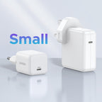 Ugreen Nexode N Series X512 20W GaN 1x USB-C sieninis įkroviklis - baltas -- Cell phone chargers