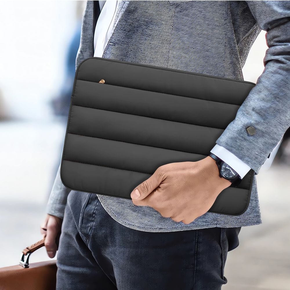Tech-Protett Fluffy nešiojamojo kompiuterio krepšys 13-14 - Juodas -- Laptop Bags